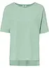 Oversized T-shirt i bomull med splitt i sidene, bonprix