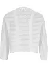 Bolero i heklet look, kortere ermer, bonprix