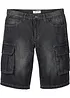 Bermudashorts i denim med cargolommer, Relaxed Fit, bonprix