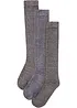 Termo-knestrømper  med myk frotté på innsiden (3-pack), bonprix