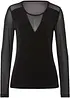 Langermet topp, Mesh, bonprix