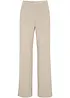 Stretchbukse med Houndstooth-mønster, Wide leg, bonprix