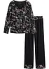 Pyjamas med knappestolpe, bonprix