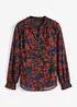 Chiffonbluse med vaflede detaljer, bonprix