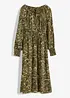Midikjole med animal-print, RAINBOW