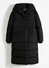 Vattert oversized kåpe med hette, av resirkulert polyester, bonprix