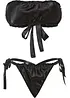 Bandeau-topp med knyting og stringtruse (2-delt sett), bonprix