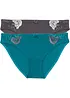 Truse med broderi (2-pack), bonprix