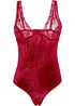 Fløyelsbody ouvert, bonprix