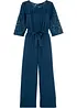 Jumpsuit med blonde, bonprix