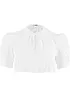 Tyrolerbluse med hullblonder, bonprix