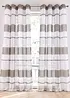 Gardin med stripe-print og resirkulert polyester (1-pack), bonprix