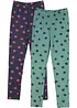 Leggings med økologisk bomull (2-pack), bonprix
