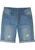 Denimshorts med stretch Mid Waist, bonprix