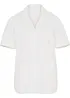 Ledig, oversized bluse i lett linmiks, bonprix