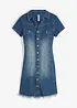 Jeanskjole med knapper, bonprix