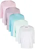 Lang topp med 3/4-lange ermer (5-pack), bonprix