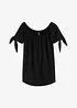 Off shoulder-topp med knyting, bonprix