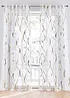 Transparent gardin med glansprint (1-pack), bonprix