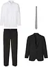 Dress med skjorte og slips (4-delt sett), Regular Fit, bonprix