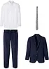 Dress med skjorte og slips (4-delt sett), Regular Fit, bonprix