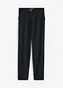 High Waist-bukse i lin-viskosemiks med kortere benlengde, bonprix