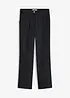 High Waist-bukse i lin-/viskosemiks, bonprix