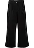 Vid culotte i stretch-cord med High Waist-komfortlinning, 7/8-lengde, bonprix