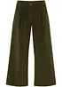 Vid culotte i stretch-cord med High Waist-komfortlinning, 7/8-lengde, bonprix