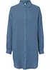 Lang, oversized bluse i musselin, bonprix