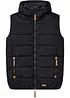 Vattert vest med hette, bonprix