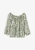 Blusetunika i lett viskose med mønster, bonprix