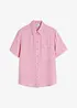 Kortermet bluse med brystlomme, bonprix