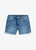 Jeansshorts med hullbroderi, bonprix
