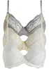 Spile-BH med delikate blonder (3-pack), bonprix
