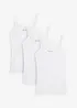 Singlet i 100% bomull (3-pack), bonprix