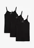 Singlet i 100% bomull (3-pack), bonprix