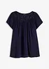 Bluse med blonder, bonprix