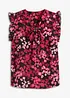 Knytebluse med print, bonprix