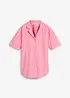 Ledig, oversized bluse i lett linmiks, bonprix