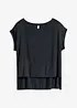 Oversized topp i lett viskose, bonprix