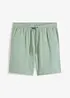 Shorts i 100% bomullsmusselin, Regular Fit, bonprix