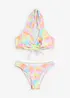 Halterneck-bikini med rynking (2-delt sett), bonprix