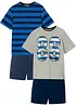 Shorty-pyjamas i myk bomull (4-delt sett), bonprix