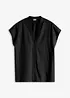 Kortermet bluse i lett linmiks, bonprix