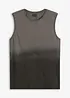 Singlet med fargegradering av økologisk bomull, Slim Fit, bonprix