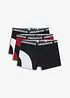 Boksershorts med bomull i ettersittende modell (3-pack), bonprix