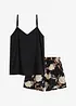 Kort pyjamas i 100% bomull, bonprix