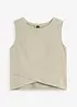 Cropped topp av myk bomullsmiks, bonprix