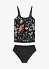 Oversized tankini (2-delt sett) med regulerbare stropper, bonprix